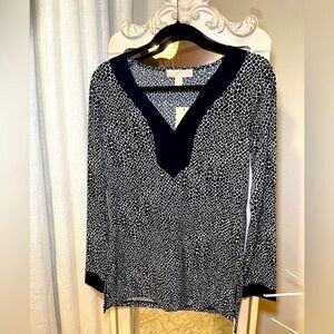 NWT MK Michael Kors Long Sleeve Women's blouse Sie Medium